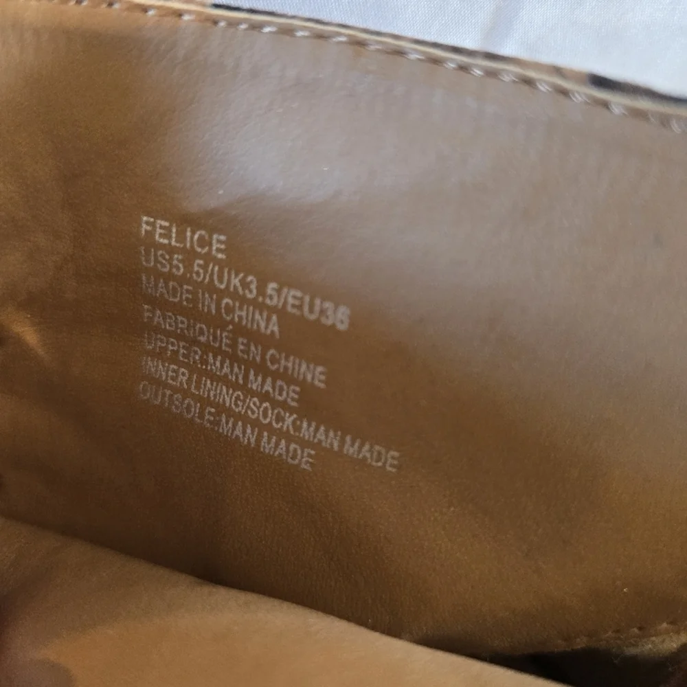 Brown and Black High Heel Ankle Boots with Peep-Toe - Picture 5 of 5